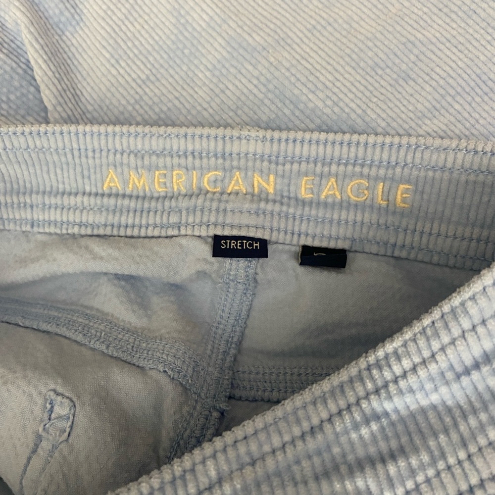 American Eagle Outfitters Sky Blue Corduroy Pants 4 regular - Picture 4 of 5
